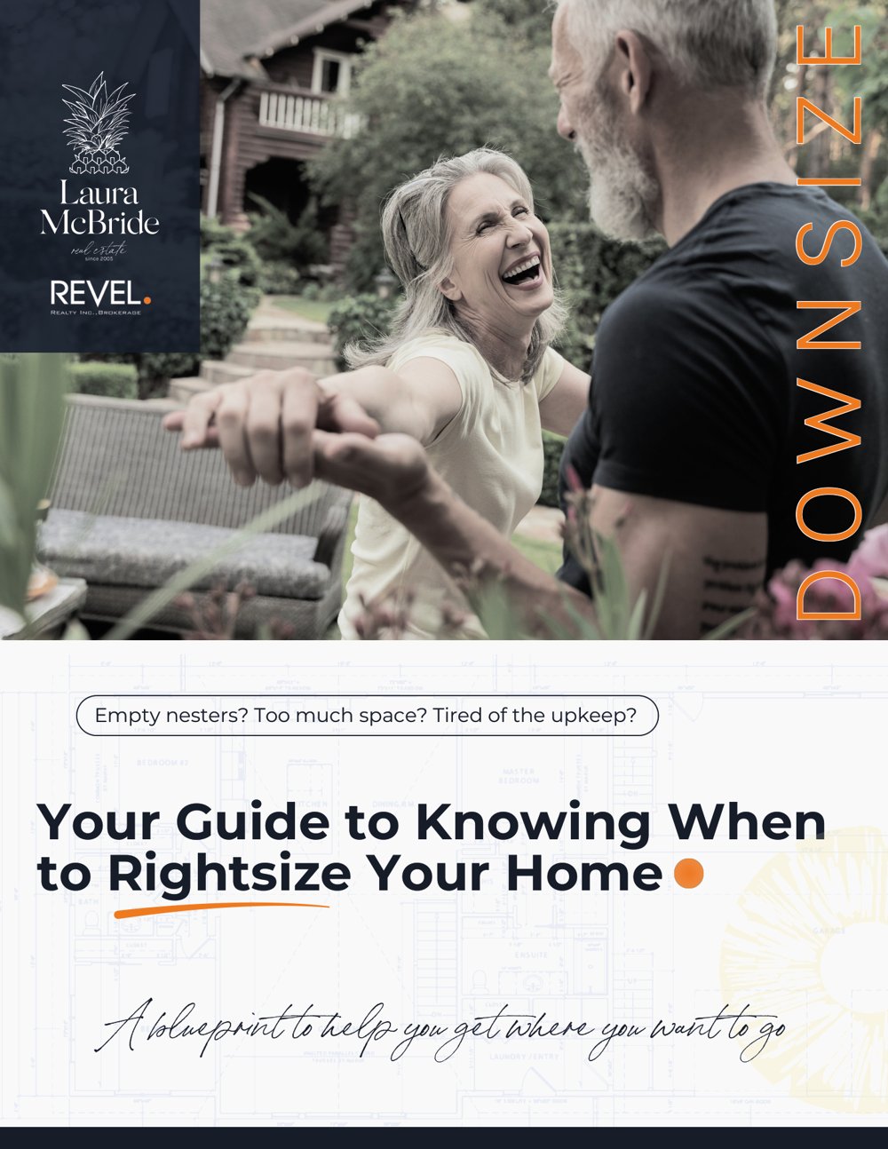 Cover of Laura McBride's guide to knowing when to right-size your home, Revel Realty Inc., Brokerage