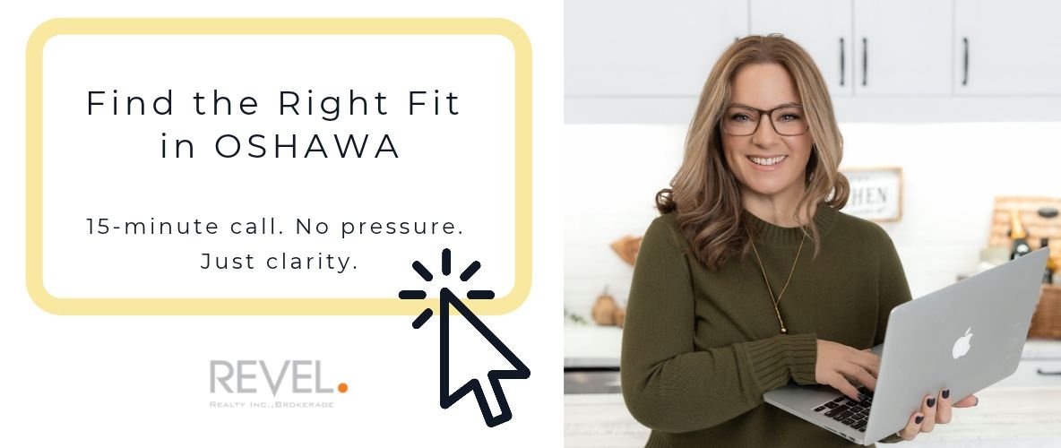 Find the right fit in Oshawa: book a 15-minute call with Laura McBride, Ajax REALTOR® with Revel Realty, to ask about 1683 Finkle Drive
