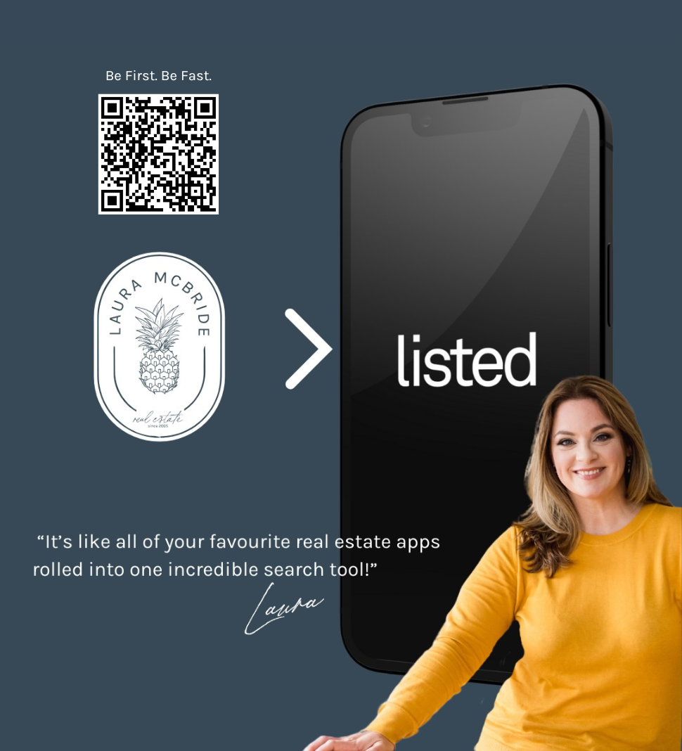 Laura McBride's custom LISTED app showing new Ajax listings the moment they hit the market