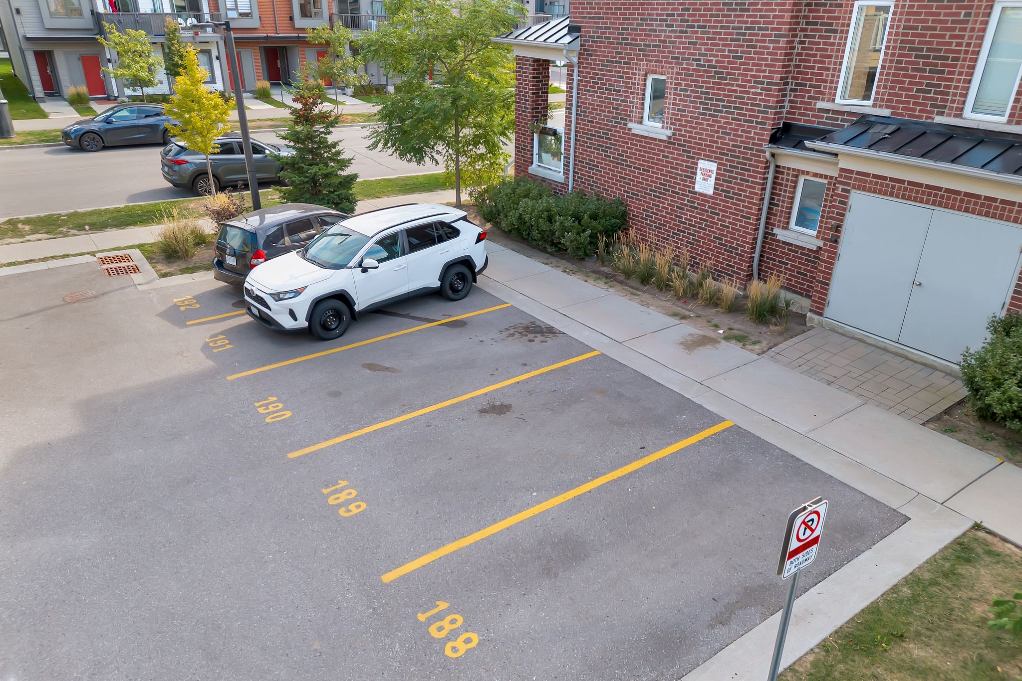 Owned surface parking at 2598 William Jackson Dr Pickering.