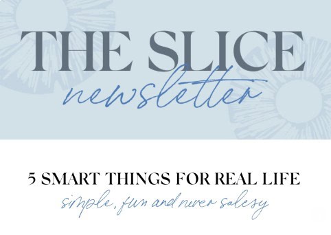 the slice newsletter header