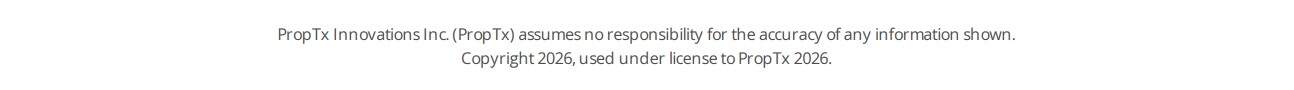 MLS data disclaimer from PropTx Innovations Inc.