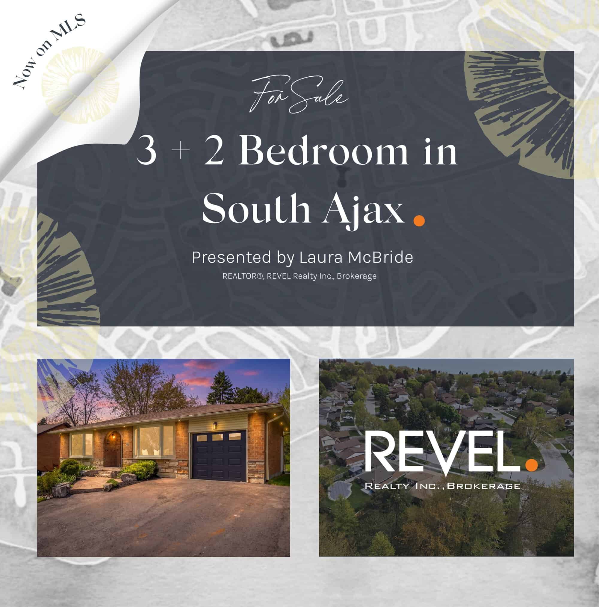 3+2 bedroom home for sale in South Ajax, presented by Ajax Realtor Laura McBride.