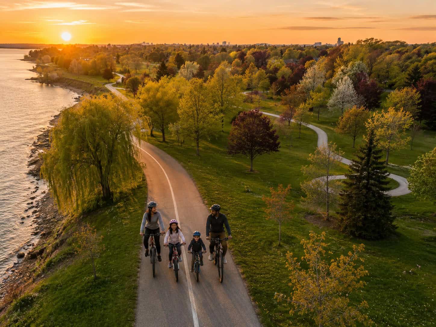 ajax waterfront trail family birdseye laura mcbride ajax realtor revel realty