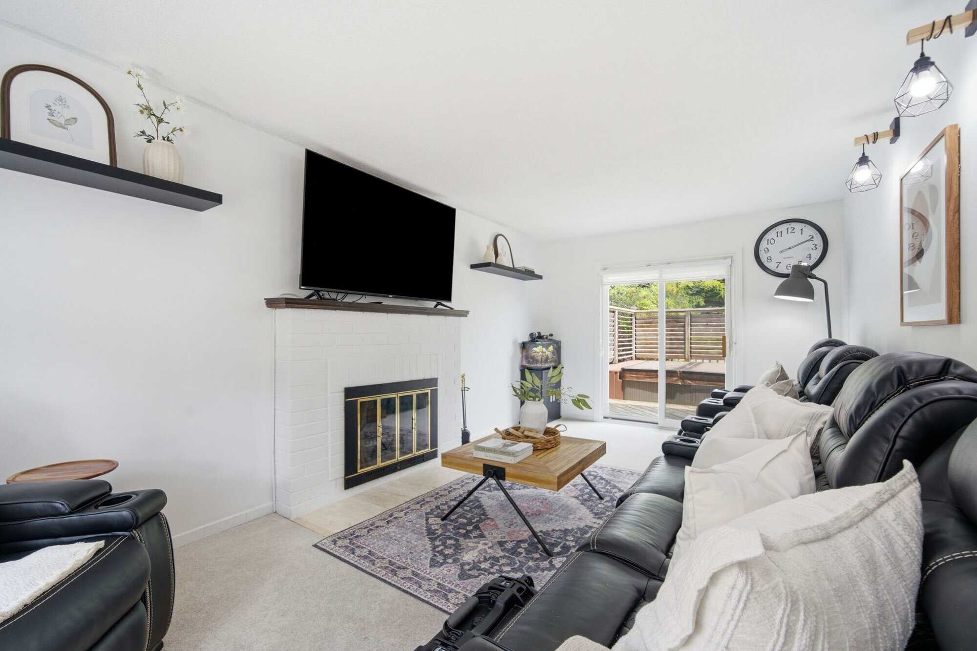 A South Ajax Semi Living room that is well decorated to attract most people.
