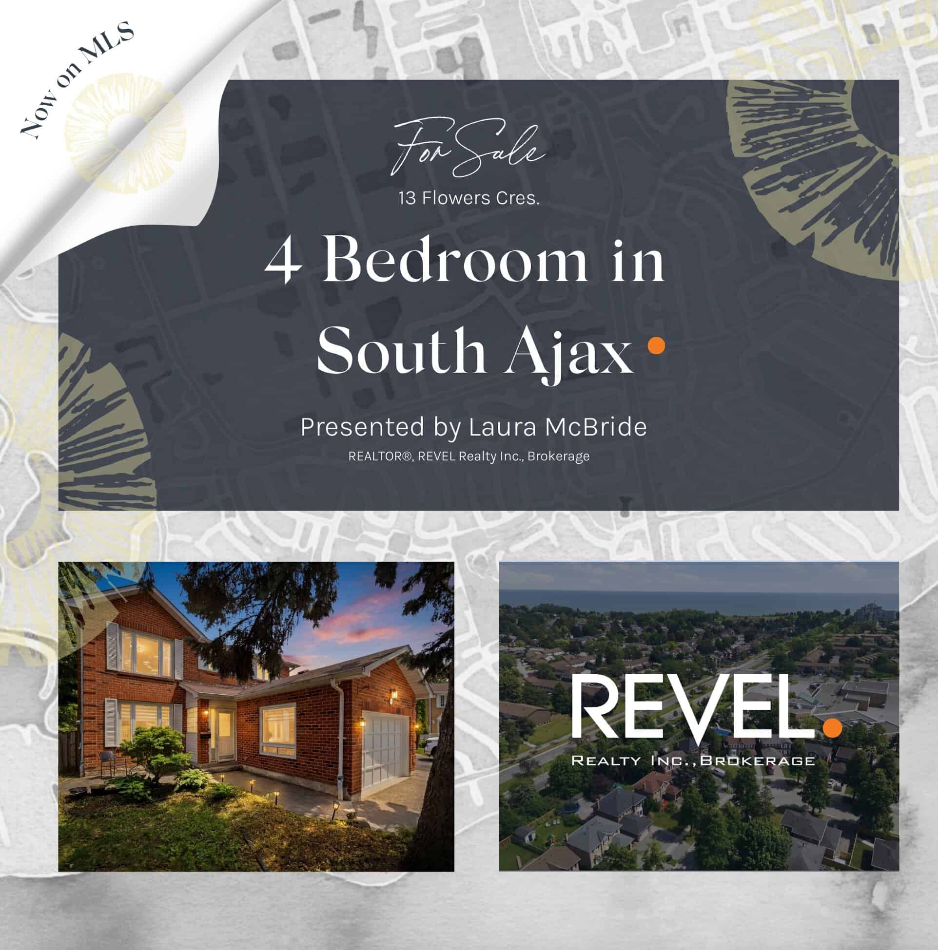 3+2 bedroom home for sale in South Ajax, presented by Ajax Realtor Laura McBride.