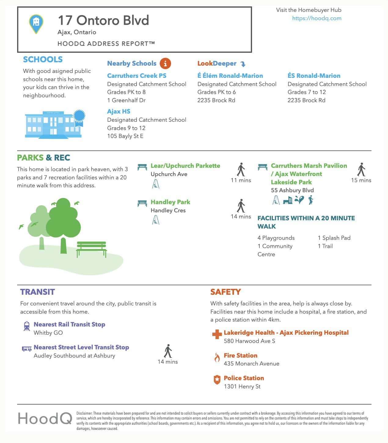 Image of a neighbourhood report for 17 Ontoro Blvd  listed by top Realtor Laura McBride