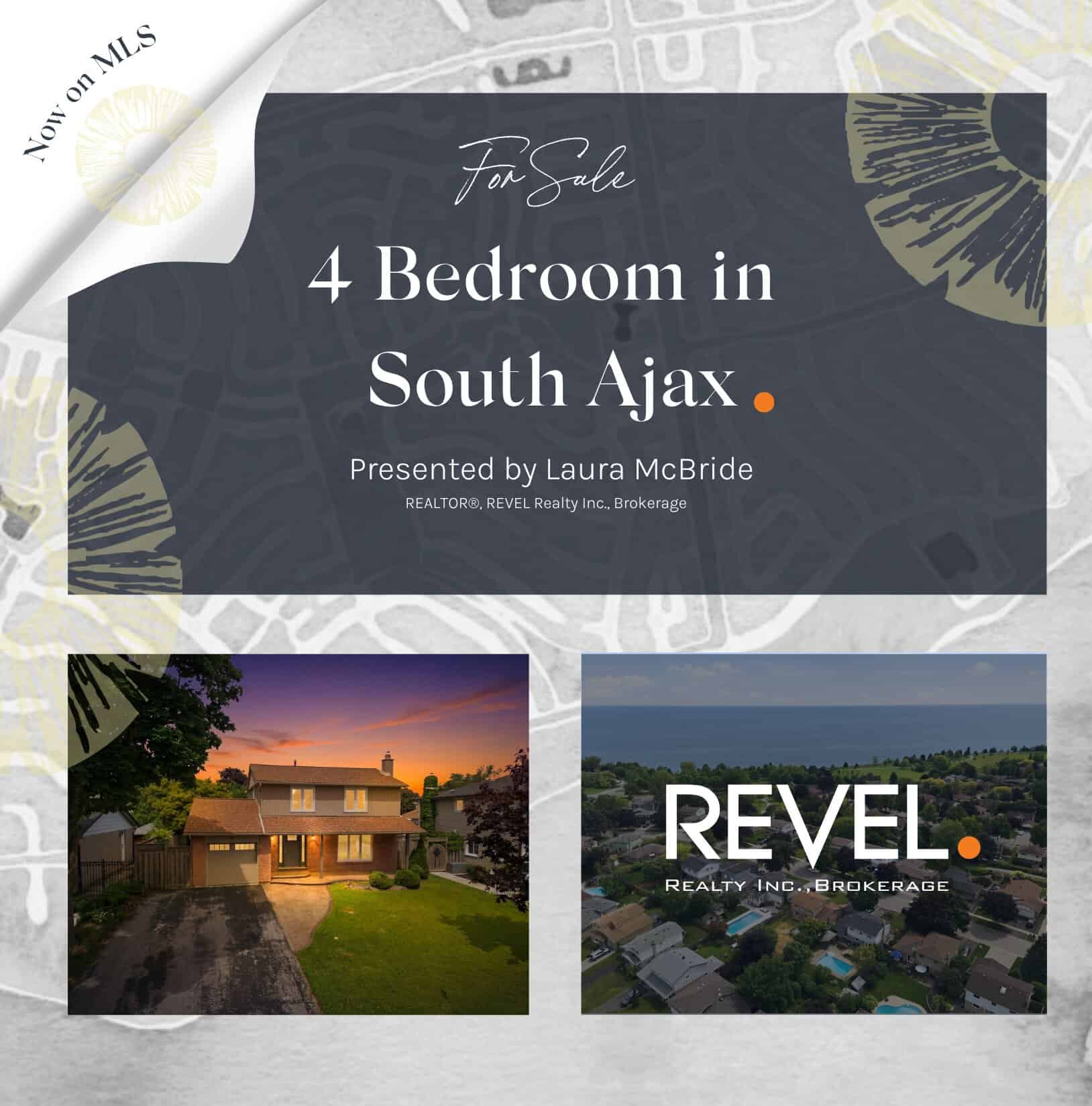 3+2 bedroom home for sale in South Ajax, presented by Ajax Realtor Laura McBride.