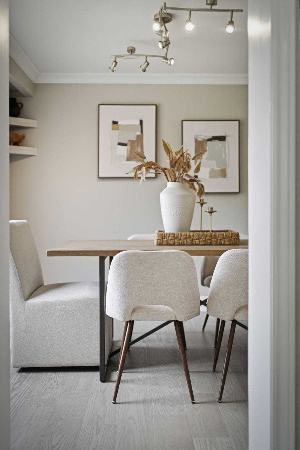 A picture of the dining room at 13 Rollo Dr a home for sale by Laura McBride Realtor at Revel Realty Inc.